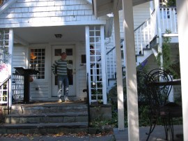 The entrance - our table was upstairs