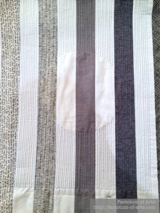 Phased Circles Block1 Quilted Back